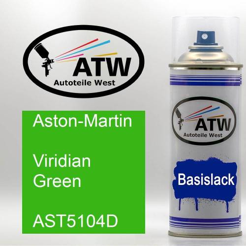 Aston-Martin, Viridian Green, AST5104D: 400ml Sprühdose, von ATW Autoteile West.